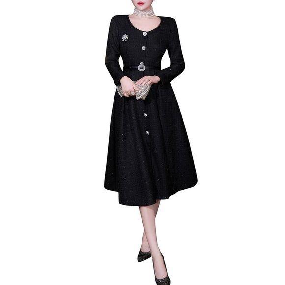burryco a line dress Brooklyn Merino Wool Reversible Dress